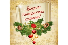 Вітаємо з Новорічними святами! Графік роботи на свята.